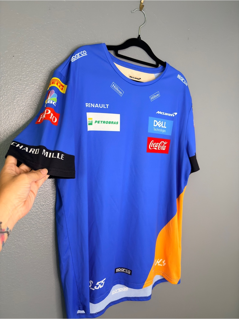 McLaren x Renault F1 Formula 1 Racing Team Jersey Tee Size Mens XL